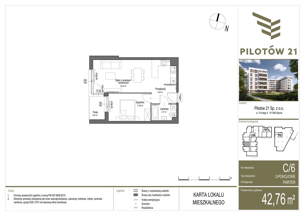 Pilotów 21 | mieszkanie 2-pok. | C/6 — miniatura 2