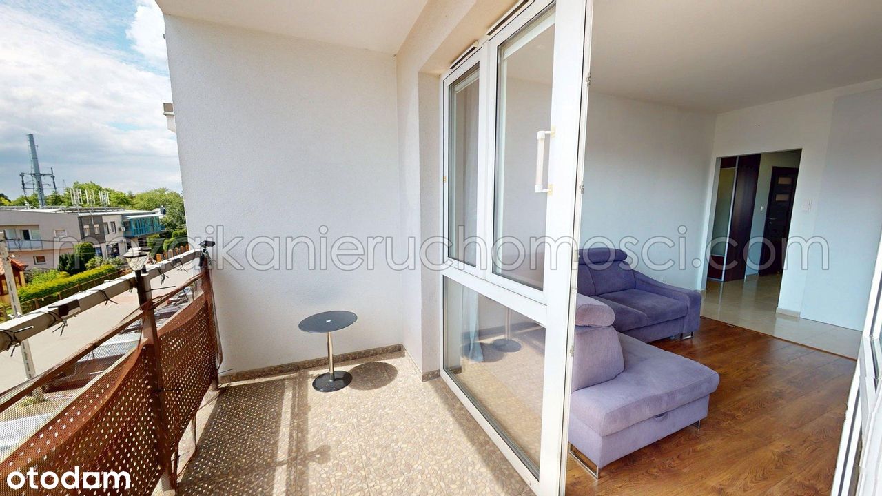 Duży balkon - do zamieszkania bez remontu - dwustronne